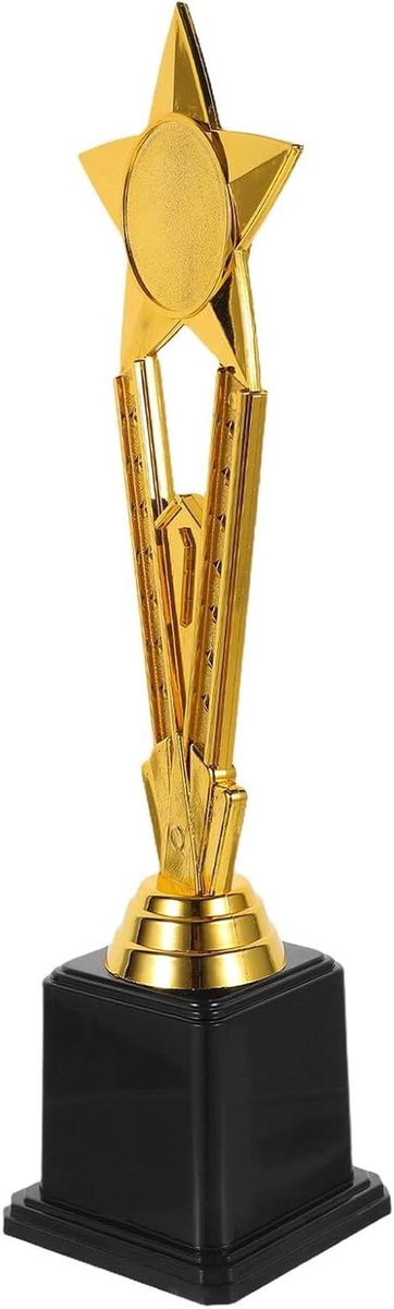 Deelname Trofee - Ster Trofee Gouden Beker - Sportwedstrijden - Opvallend Sterrenmotief - 30 cm - Goud
