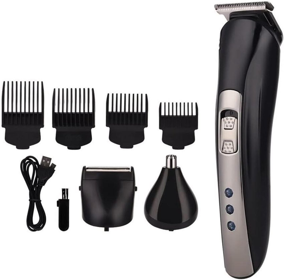 Tondeuse Baardtrimmer - Haartrimmer Scheerapparaat - Persoonlijke Verzorging - 3-in-1 Functie - 161 cm - Zwart