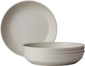 Mepal diep bord Silueta - 4 stuks - Dinerborden - Nordic white