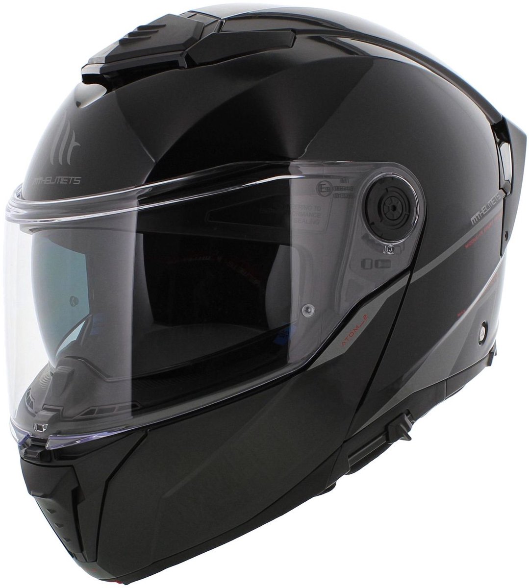 MT Atom 2 SV systeemhelm glans zwart L