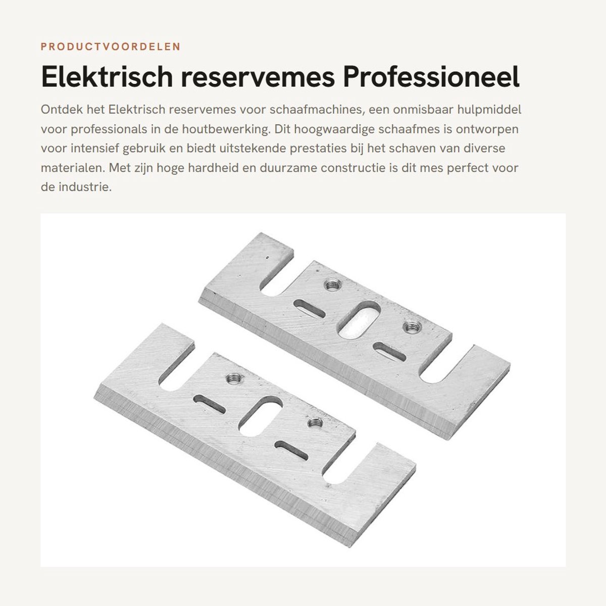 Dailygoods - Elektrisch reservemes - Professioneel schaafmes - Duurzaam en sterk - 28 Millimeter - Hoogwaardige hardheid - Geschikt voor industrie - M...