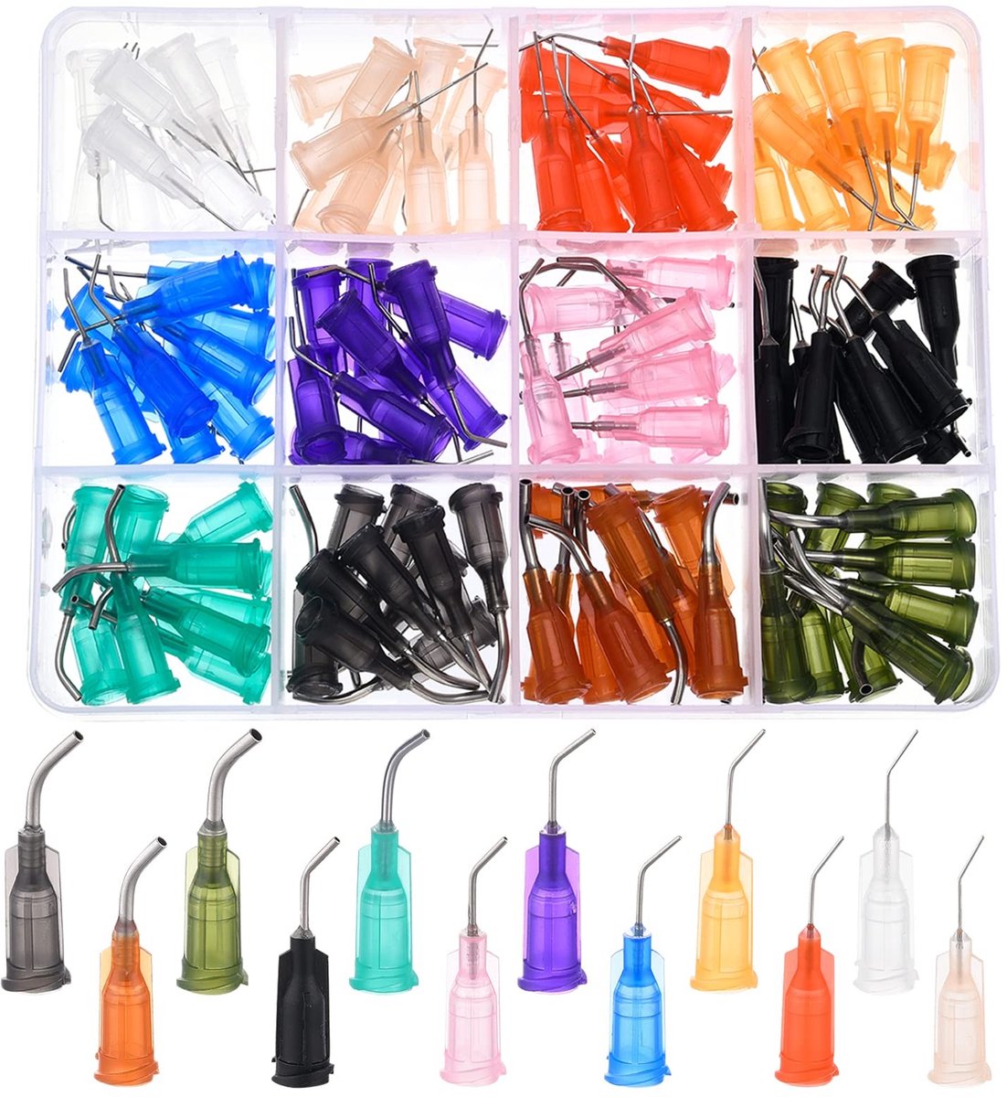 Dailygoods- Doseernaald 120 Stuks - Stompe Punt - Luer-Lock - Synthetische Naald - Voor E-Liquid/Hobbylijm - Hoogwaardig Materiaal - Injectienaald