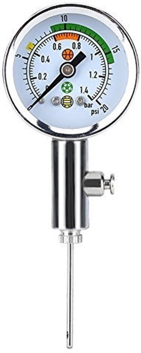 Dailygoods - Baldrukmeter - Mini Barometer Tool - Compact en Handzaam - Geschikt voor Sportballen - Voetbal, Basketbal, Volleybal - Precisie en Gebrui...