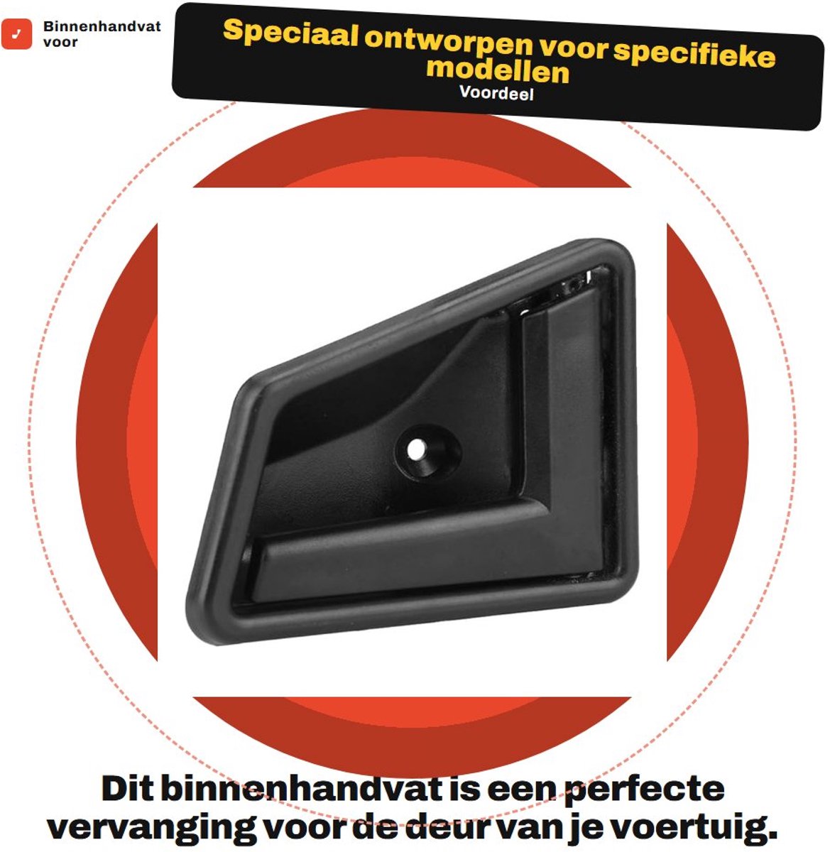 Dailygoods- Binnendeurhandvat Vervanging voor Maneta - Auto Accessoire - Hoogwaardige Kwaliteit - Voor Vitara - Voor Sidekick - Innovatief Ontwerp - Deurbeslag