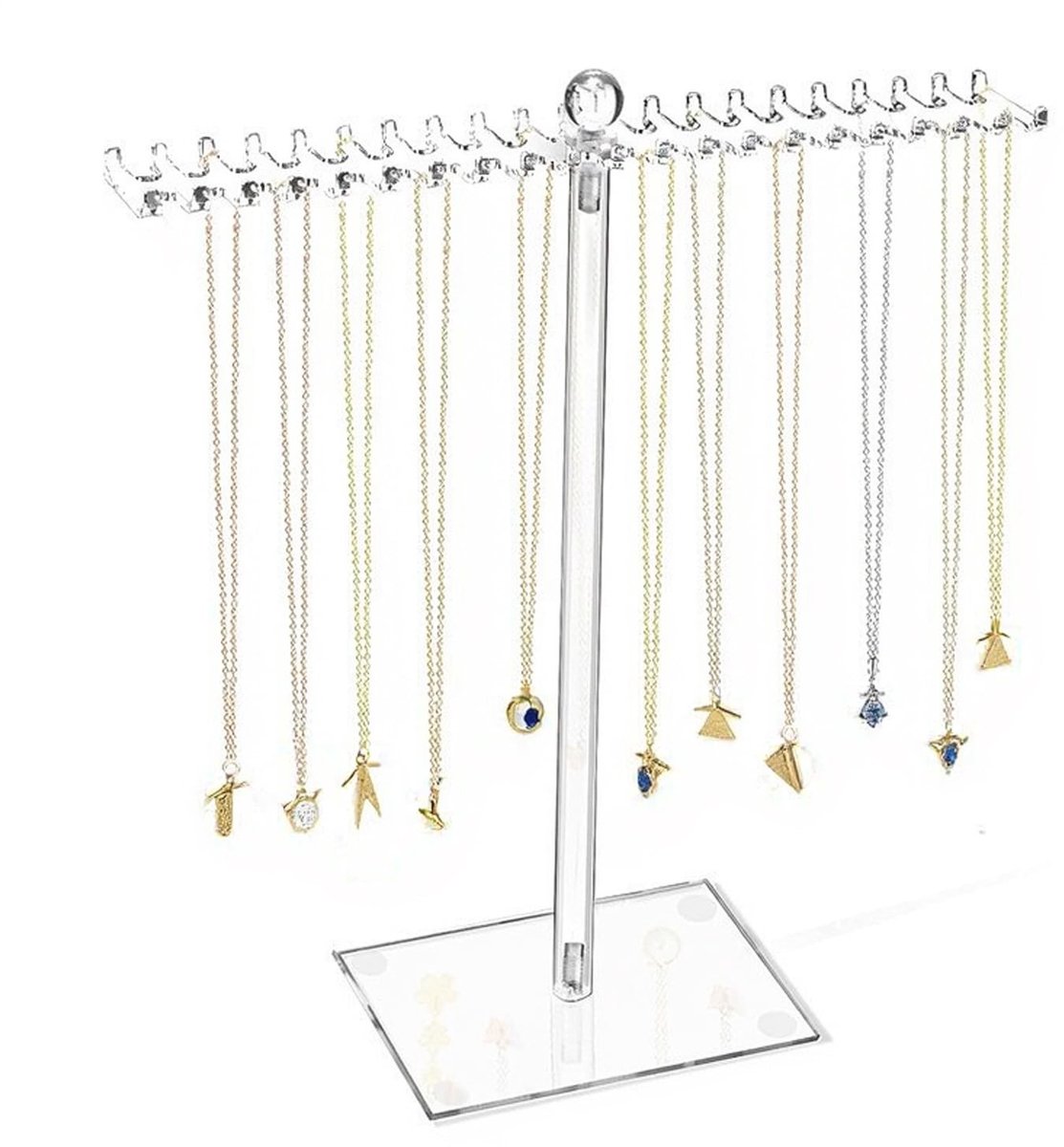 Dailygoods- Sieradenstandaard Transparant - Sieraden Organizer - Oorbellenhouder - Ketting Houder - Armbandenhouder - Acryl Materiaal - Sieradenhouder