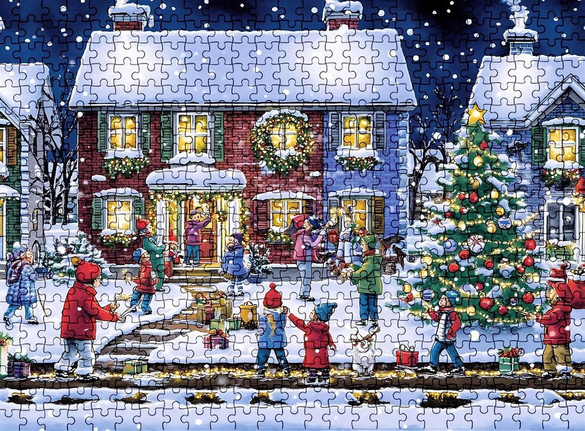 Houten Puzzel 4000 stukjes - Denksport Puzzel - Familie Entertainment - Hoge Resolutie Print - 141.5 x 87.5 cm - Multicolor