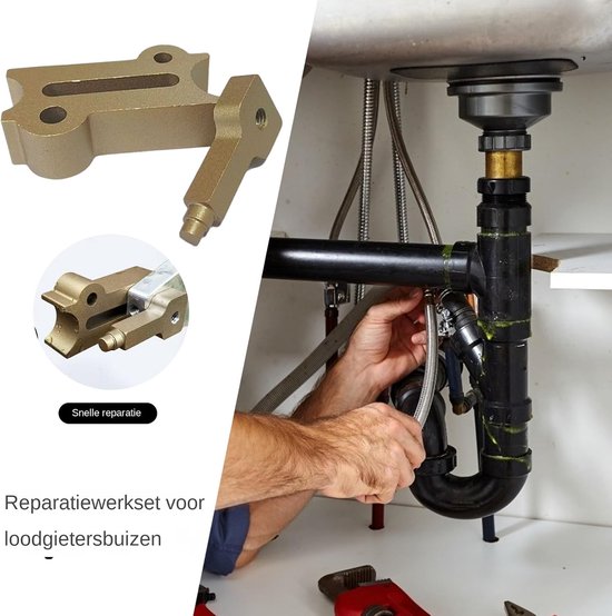 Loodgieterspijp Reparatie Kit - Waterleiding Lekstopper - Leidingen Repareren - Hittebestendige Aluminiumlegering - 7.5x2.4x2cm - Enkel kenmerk — afbeelding 4