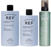 REF Curly Girl Hydrate Set – Shampoo, Conditioner & Mousse – 3-delig - 245ml+285ml+150ml