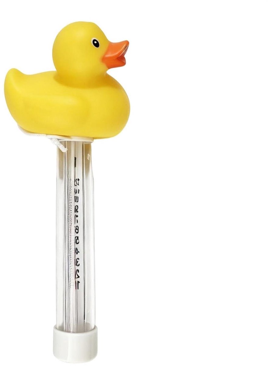 Zwembad thermometer - Watermeter eend - Watertemperatuur meten - Schattig eendendesign - 3 cm lengte - Geel