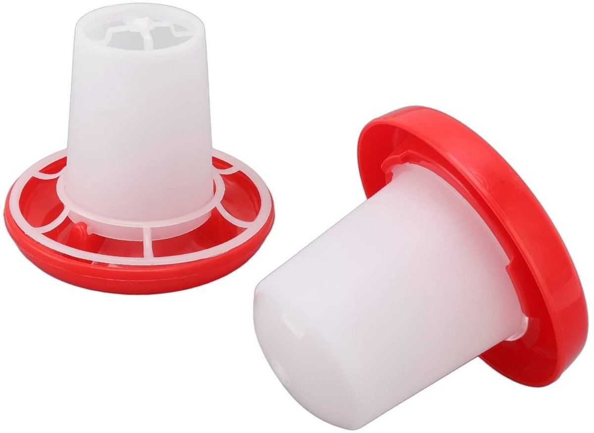 Dailygoods- Voederbak Automatisch - Voederbak voor Pluimvee - Waterbak voor Kuikens - Afneembaar - Hoogwaardig Plastic - Eenvoudig Schoon te Maken - Pluimveevoerbak