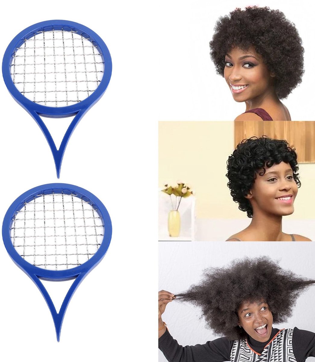 Dailygoods- Haarracket - Krulborstel voor mannen - Reisvriendelijk - Lichtgewicht - Voor krullend haar - Eenvoudig in gebruik