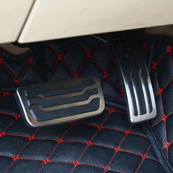 Pedaalhoezen Auto - Rem Gaspedaal Covers - Verbeter Rijervaring - Directe Installatie - 1 Set - Zilver — afbeelding 3