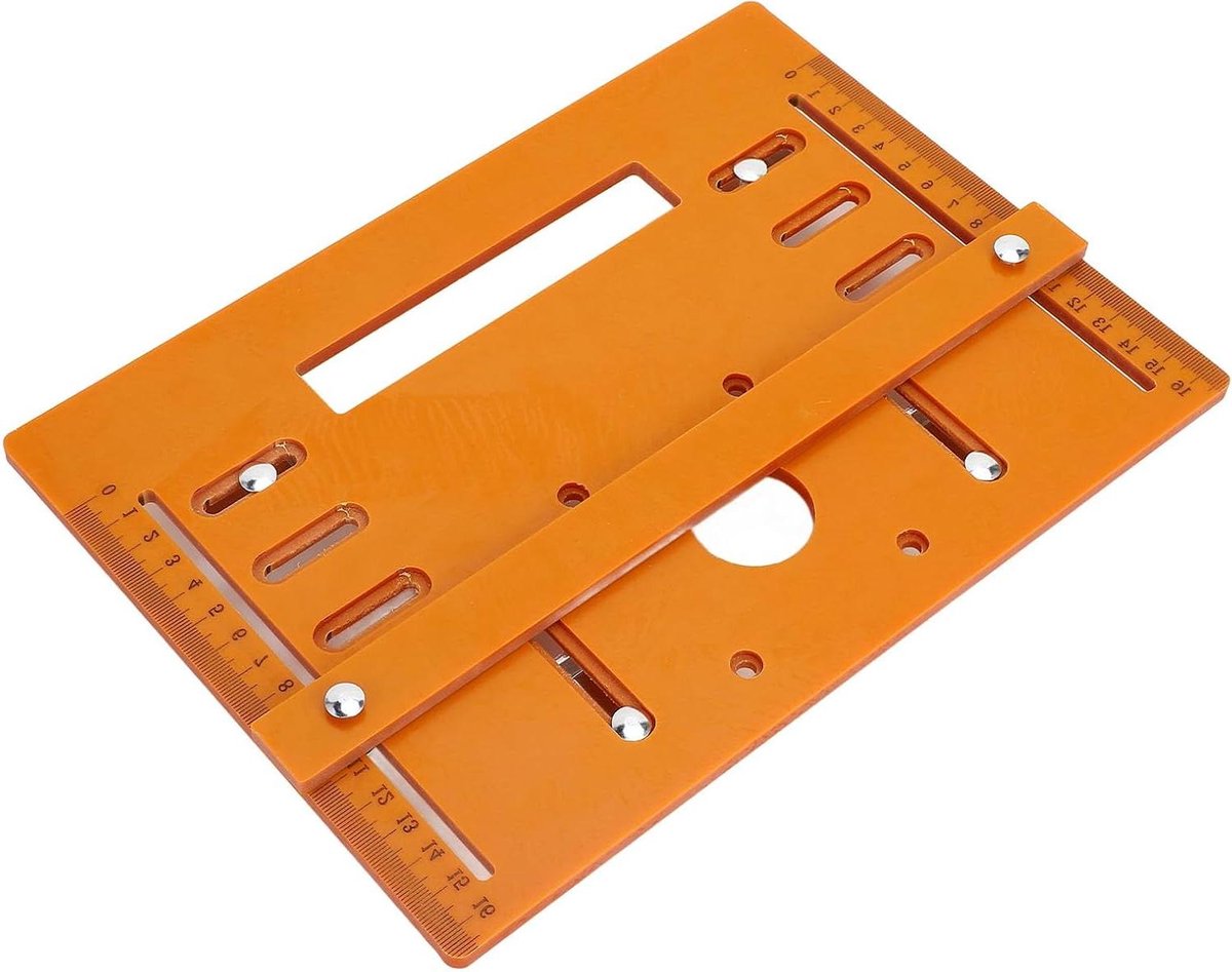Snijmachine Basisplaat - Zaag Bodemplaat - Houtbewerking Precisie - Veelzijdig Hoek Snijden - 28x20 cm - Zwart