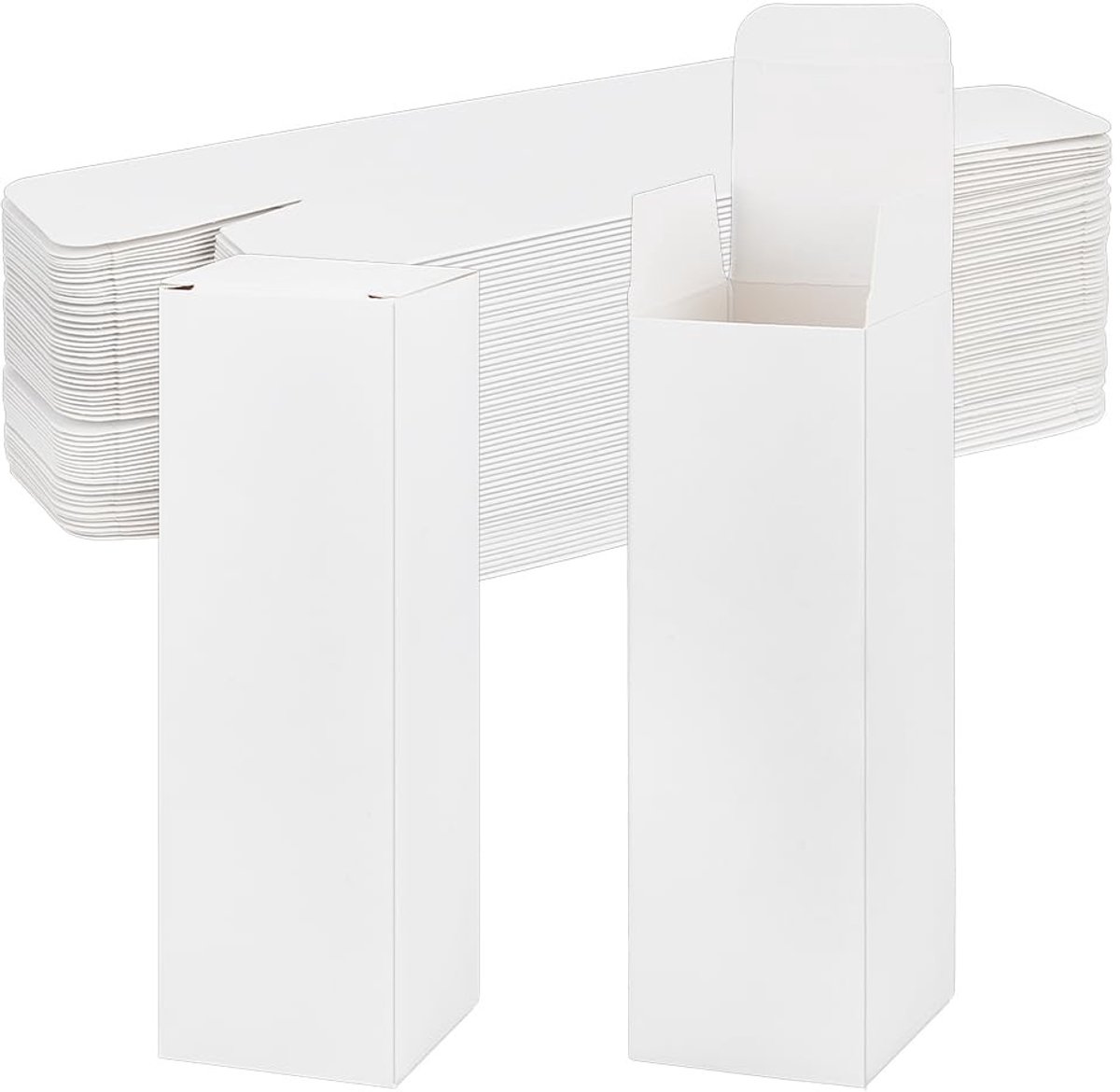 Dailygoods- Geschenkdozen met deksel - 50 stuks - 5x5x16 cm - Kartonnen dozen - Verpakking voor cadeaus - Perfect voor feestartikelen - Cadeaudozen