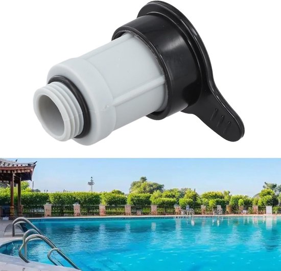 Zwembad Reparatie Set - Ventiel en dop - Onderhoud zwembad - Geoptimaliseerde waterstroom - Compact formaat - Zoals afgebeeld — afbeelding 4