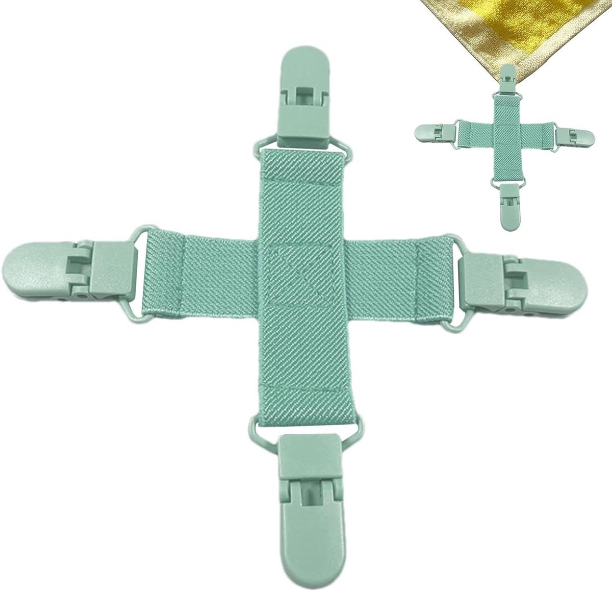 Laken Ontklitter - Bedtextiel Hulpmiddel - Efficiënt Wassen - Voorkomt Verstrengeling - 15x15 cm - Zwart