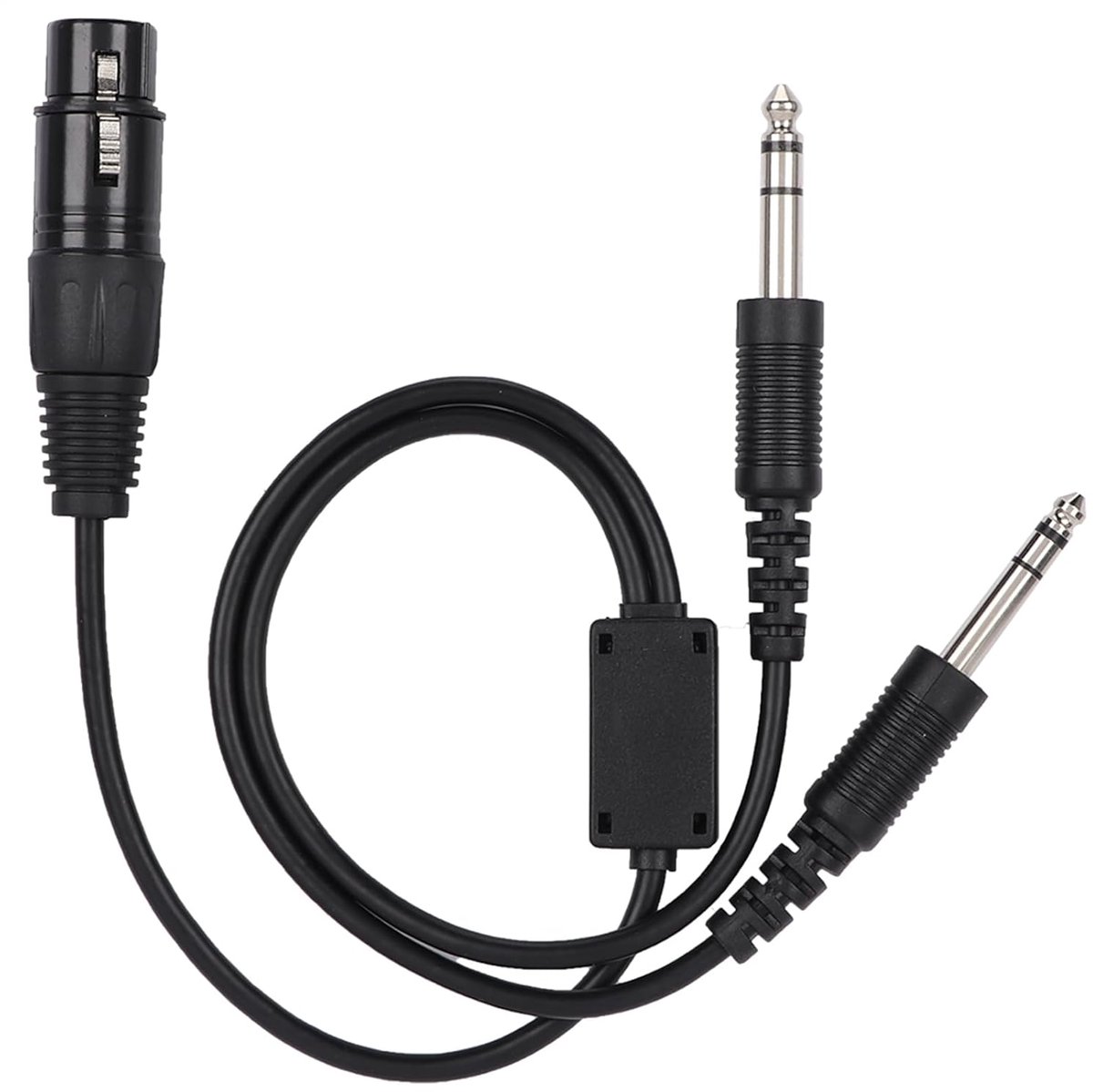 Allecto Plus - Hoofdtelefoon Adapter Kabel met 5 Pin XLR naar GA Aviation Oortelefoon Splitter Cord - Gemakkelijk in Gebruik
