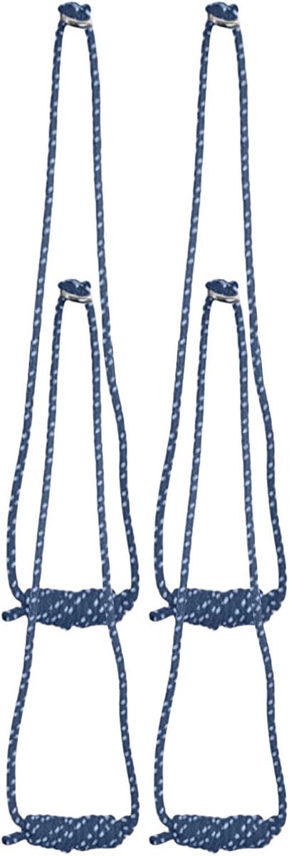 Yoga Touw - Muur Trainer - Flexibiliteit Verbeteren - Eenvoudig Installeren - 3.3 Meter - Blauw