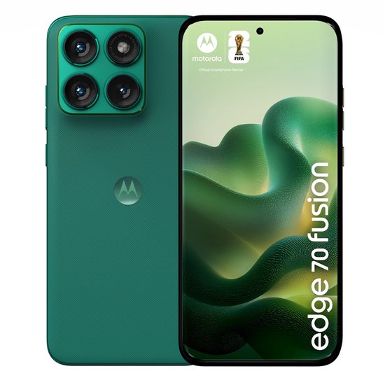 Motorola Moto Edge 70 - Smartphone - 5G - 8GB RAM - 256GB Opslag - Sport Groen