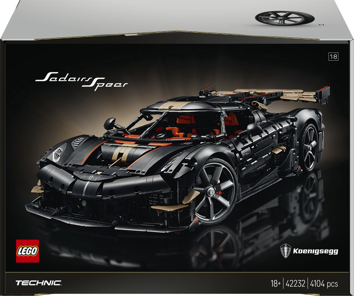 LEGO® Technic Koenigsegg Sadair's Spear Megacar - Technische Bouwset voor Volwassenen - 42232 — cadeau in Spellen & Speelgoed - foto 7