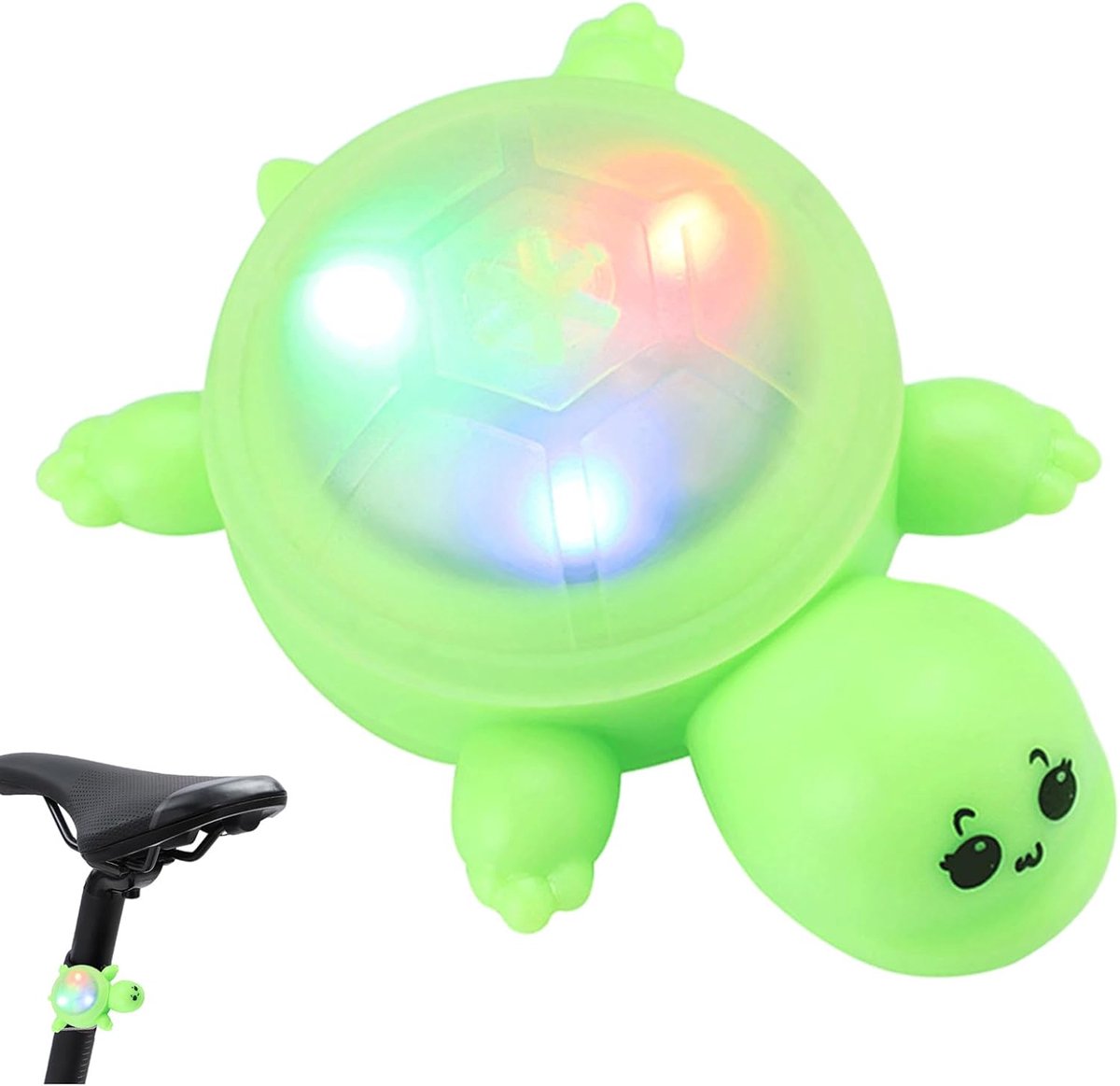 Fietsachterlicht met Sensor - Slim Fietslampje - Veilig Fietsen - Automatische Bewegingsdetectie - 6 x 5 x 5 cm - Groen
