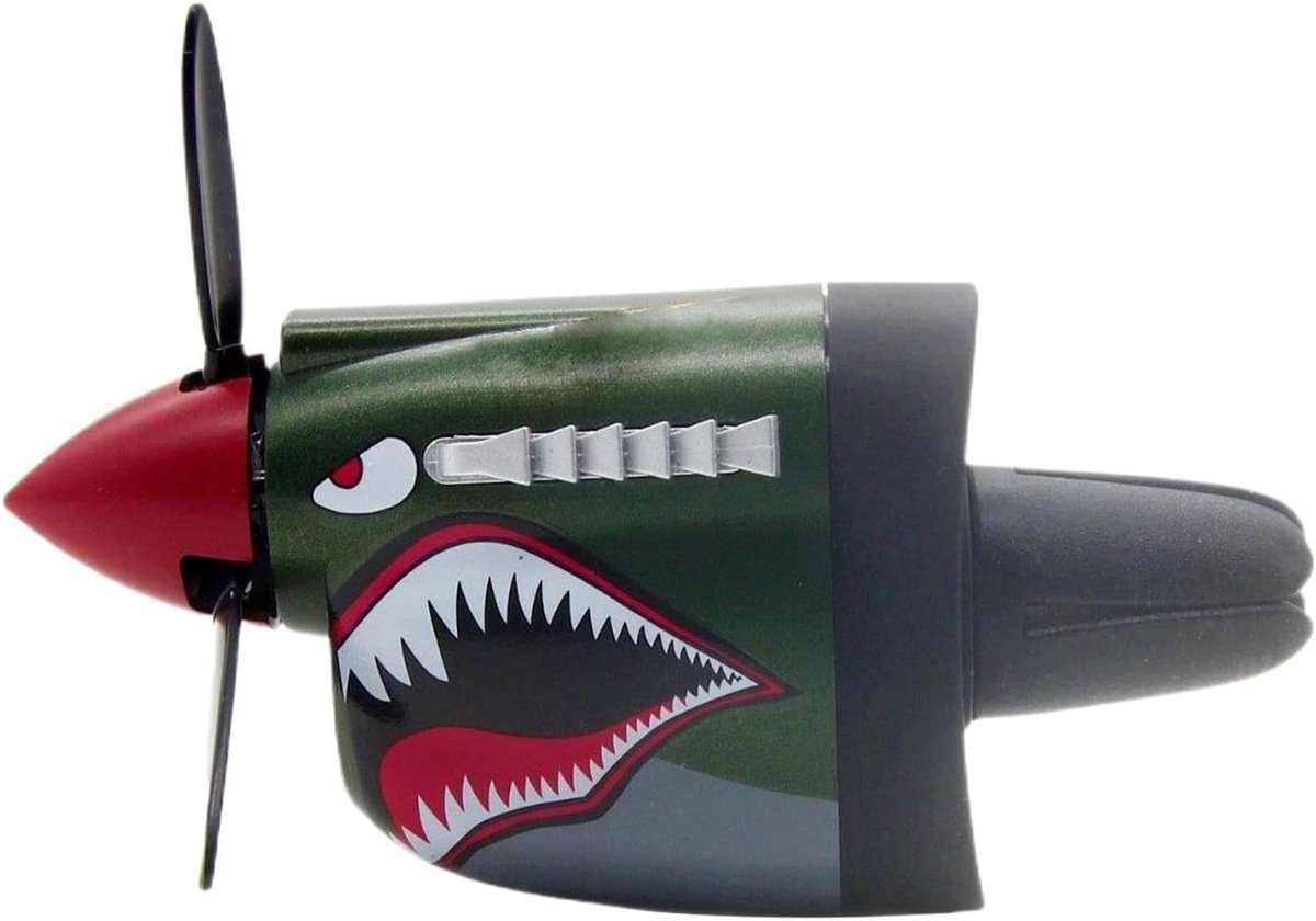 Ventilator luchtverfrisser - Auto geurdispenser - Auto opfrissen - Haaienmond design - 86 cm - Zwart