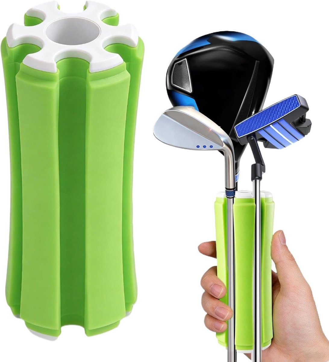 Golfclubhouder - Club organizer - Golfen - Wrijvingsreductie - 6 clubs - Groen