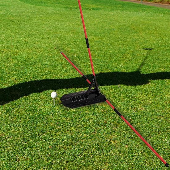 Golf Alignment Sticks - Trainingshulp Golf - Swing Oefening - Hoek Aanpassing - 112 cm - Rood van GOLF — afbeelding 4