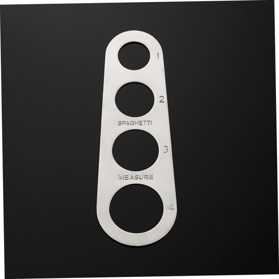 Pastameter - Noedelmeter Portie - Porties Afmeten - Roestvrij Staal - 18 x 6 cm - Zilver — afbeelding 5