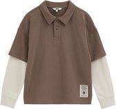 WE Fashion Jongens polo met lange mouwen