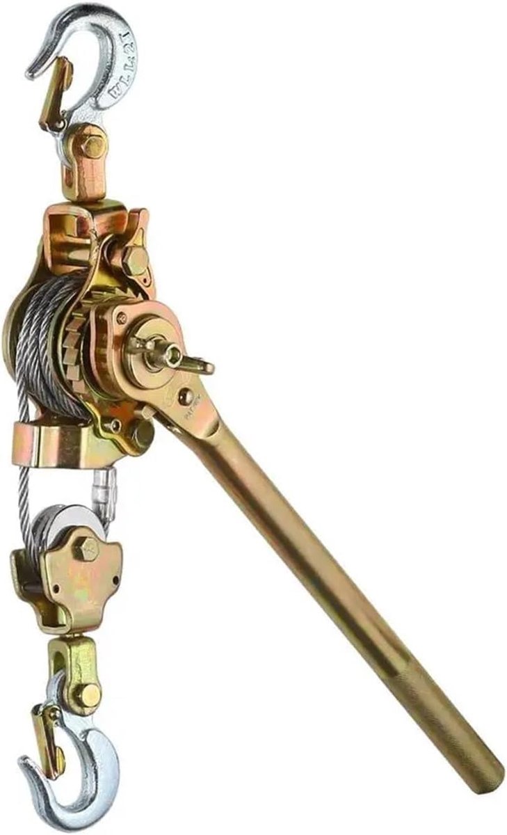 Elektrische handlier - Draadklem - Motor hijsen - 360 graden draaibaar - 1 ton capaciteit - Zilver