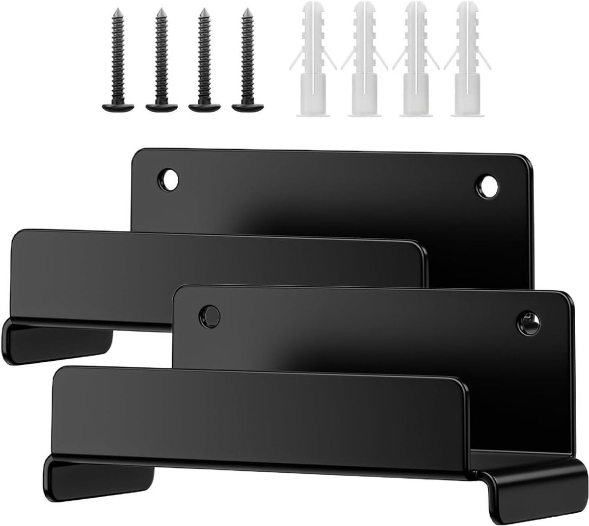 Ladderhaken Opbergkit - Stalen Organizer - Gereedschap Opbergen - Ruimtebesparend Ontwerp - 15 x 8 x 7 cm - Zwart