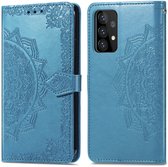 imoshion Hoesje - Geschikt voor Samsung Galaxy A52 (4G) / A52s / A52 (5G) - Mandala Bookcase - Turquoise
