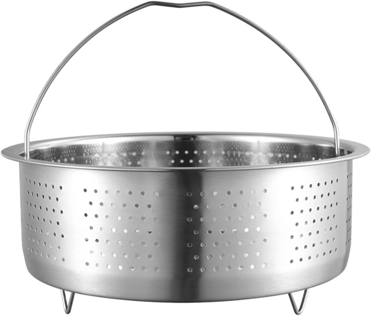 Stoommand Snelkookpan - Groente Stomer - Gezond Koken - Met Handvat - 20 cm - Zilver