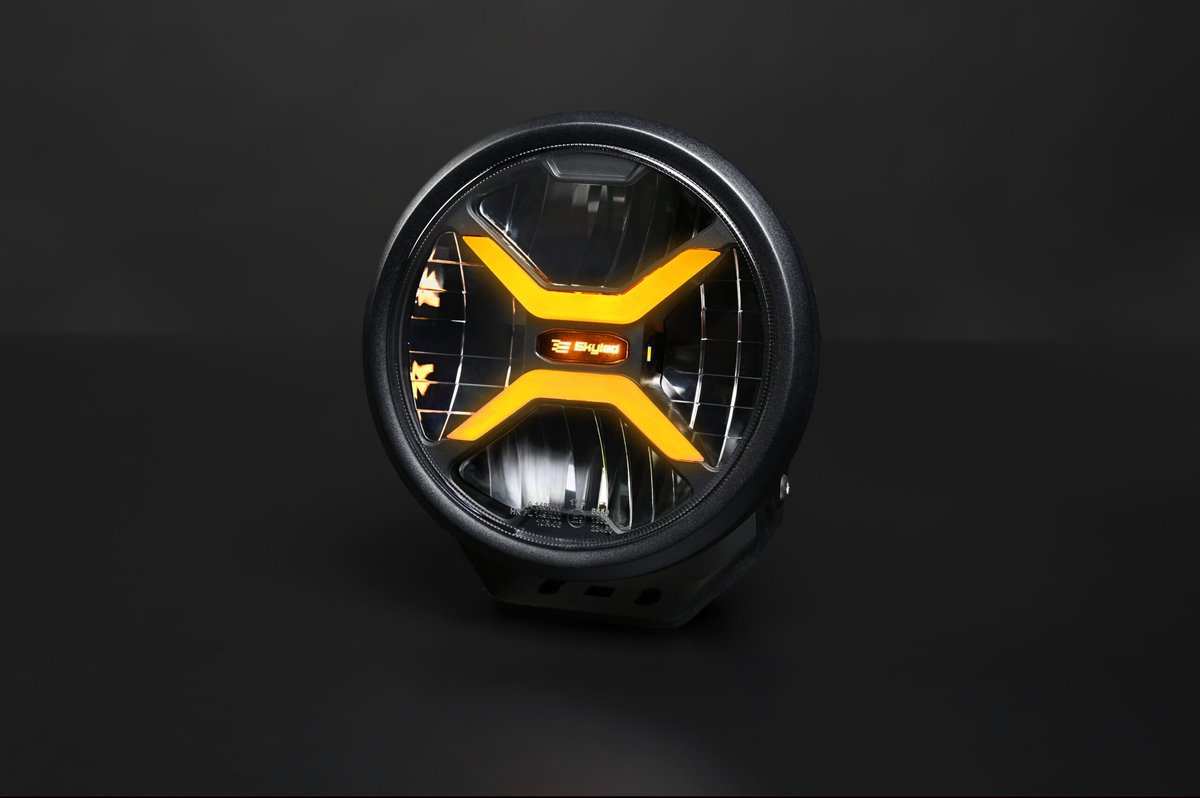 Verstraler - Skyled - Crux 7X - 6.7 - 17cm - Smoke - Positielicht Wit/Amber - Driving