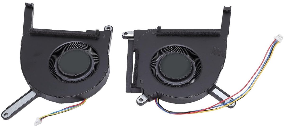 Laptop Koelventilator Set - CPU GPU Fan - Warmte Afvoeren - Efficiënte Koeling - DC5V - Zilver