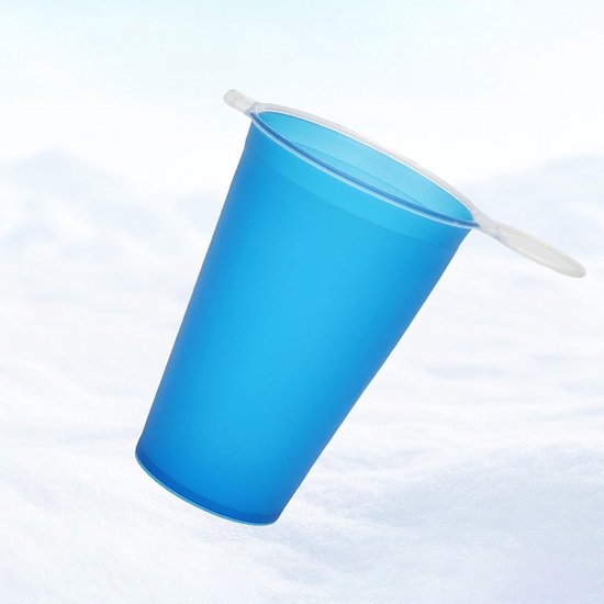 Opvouwbare Reisbekers - Drinkbekers Set - Outdoor Avonturen - Compact Lichtgewicht - 250 ml - Donkerblauw — afbeelding 3