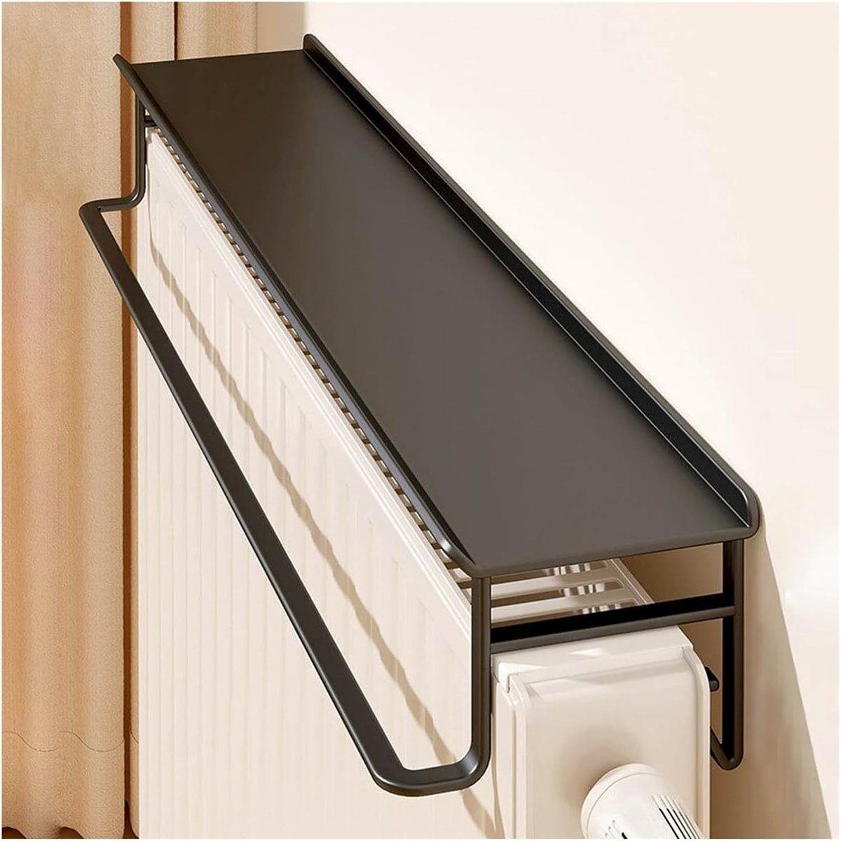 Radiator plank - Opbergrek - Ruimte organiseren - Zonder boren montage - 40x14x12cm - Zwar