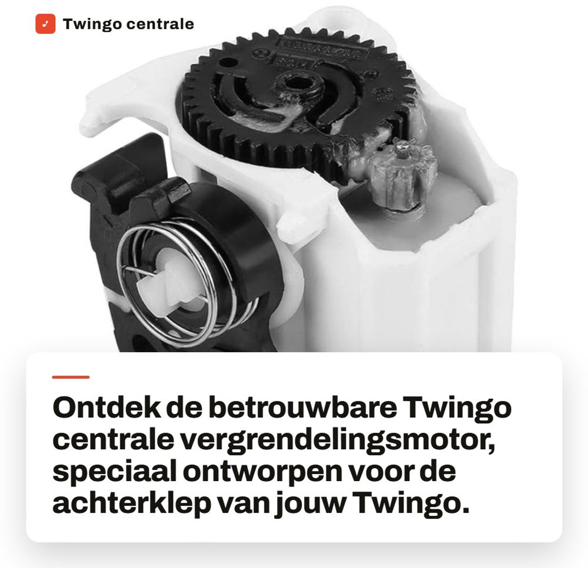 Dailygoods- Centrale Vergrendelingsmotor Achterklep - Twingo Kofferslot - Motor voor Middenvergrendeling - Buitendiameter 8 mm - OE-nummer 1.2 2003 - Schokbestendig