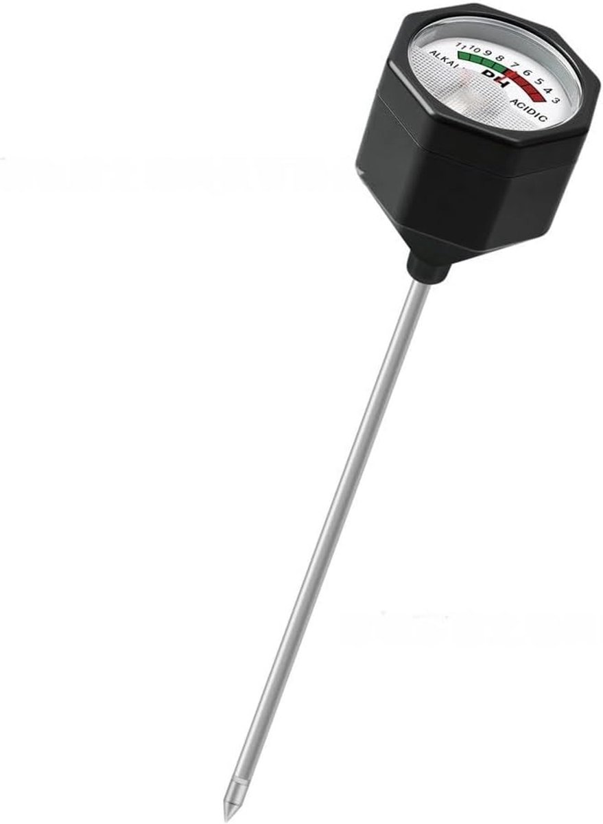 Bodemvochtmeter pH tester - Tuinmeter bodem - Planten verzorgen - Batterijvrij direct gebruik - 23 x 5 x 5 cm