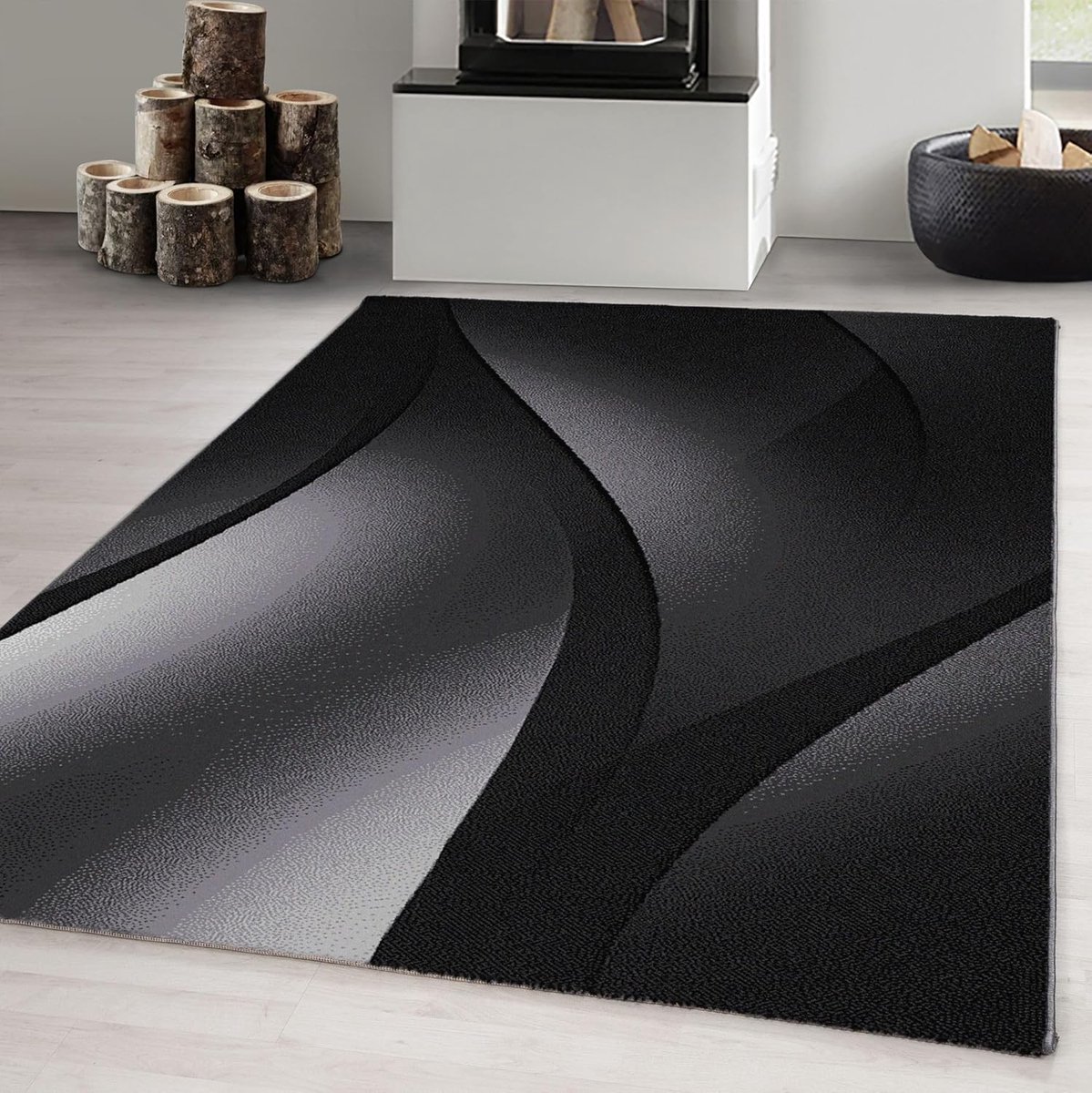 Laagpolig vloerkleed - Abstract tapijt - Woonkamer aankleden - Geschikt voor vloerverwarmi