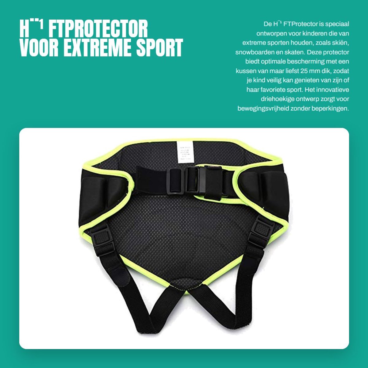 Dailygoods- Butt Pad - Bescherming tot 25 mm - Verstelbare Riem - Lichtgewicht - Duurzaam - Driehoekig Ontwerp - Heupprotector