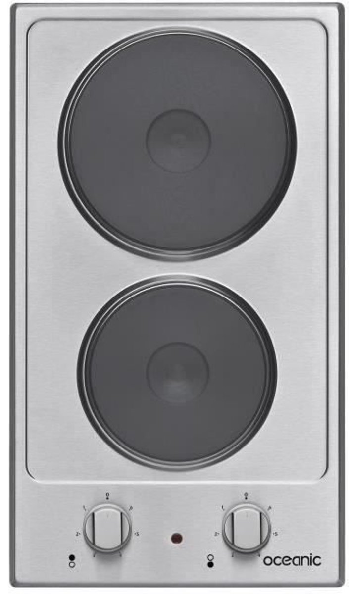 OCEANIC OCEATE2S – Domino kookplaat – 2 zones – Inox