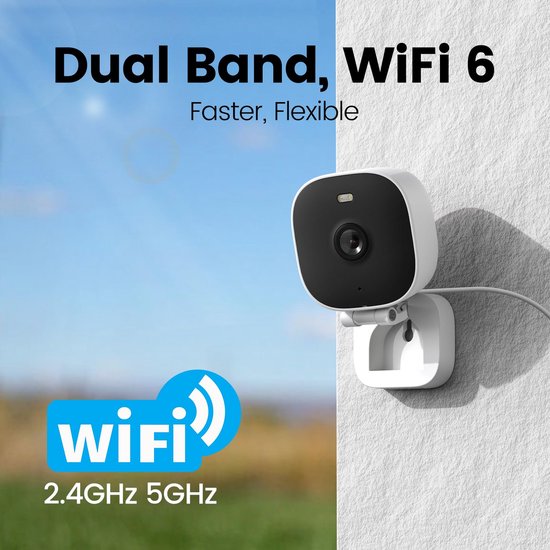 2K Bewakingscamera voor buiten, wifi-camera voor buitenbewaking, 360° PTZ-buitencamera met kleurennachtzicht, buitencamera voor PIR-bewegingsdetectie - 4PC — afbeelding 5