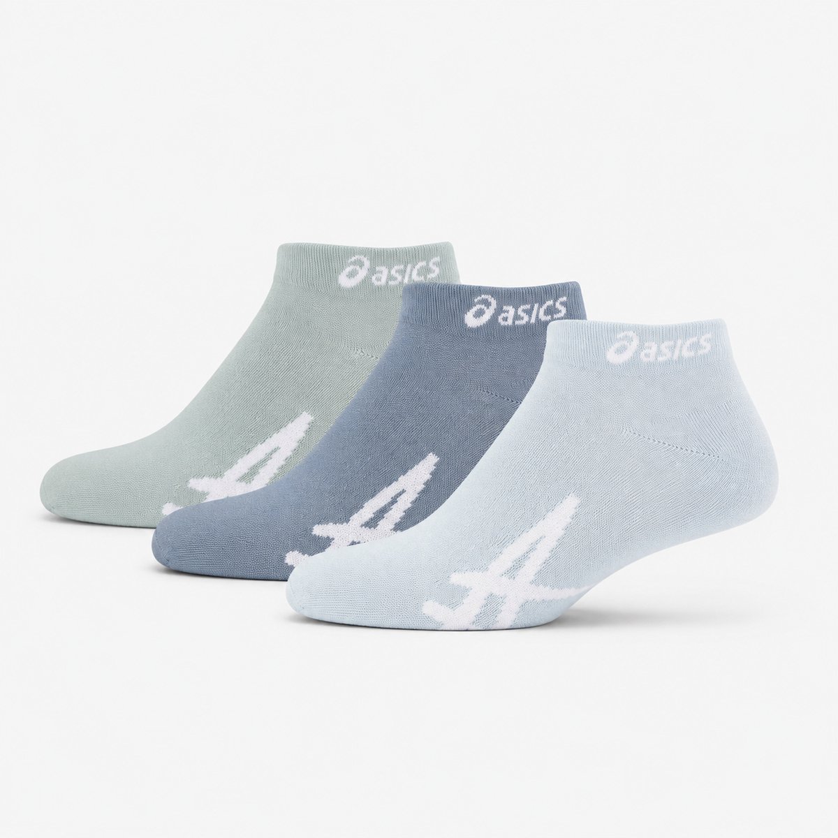 ASICS Sport 3 Pack Ankle Sock Sokken 43-46 Lichen Rock/Monument /Indigo Fog Paarsblauw 3-Pack Training