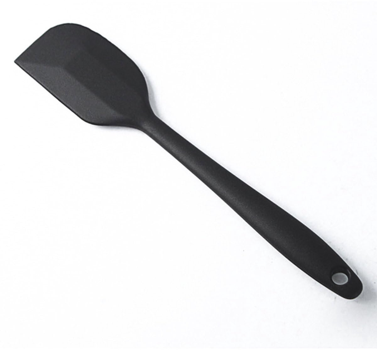 Okado Siliconen Spatel 21 cm Zwart – Hittebestendige Pannenlikker voor Koken en Bakken – Flexibel Keukengerei met Ophangoog