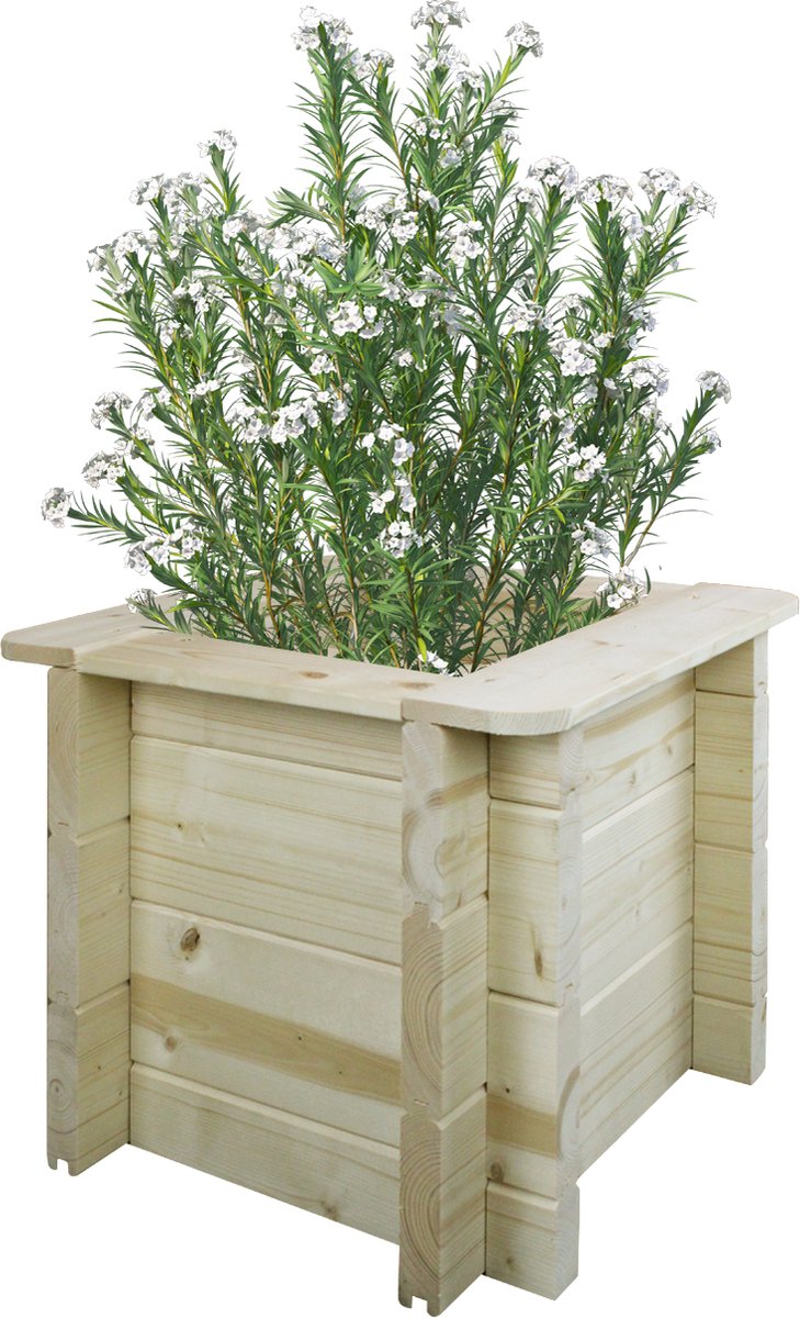 Timbela M610-1 - Houten buitenmoestuin - 38x38xH35 cm