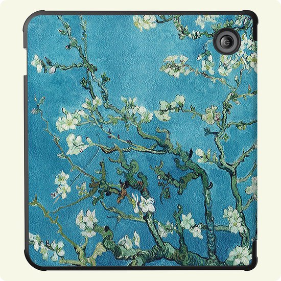 Hoes Geschikt voor Kobo Libra 2 - E-reader Hoesje Bescherm Hoesje Case Sleep Cover - Hoes Geschikt voor Kobo Libra 2 Hoesje - Bloesem — afbeelding 5