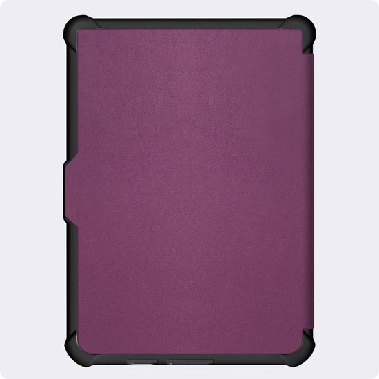 Hoes Geschikt voor Kobo Clara HD - Luxe E-reader Trifold Case - Bescherm Hoesje Book Cover - Paars — afbeelding 5