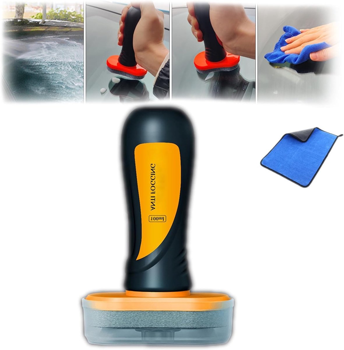Glas Reinigingsbord - Voorruit Coating - Veilig Rijden - Hydrofobe Werking - 100ml - Transparant